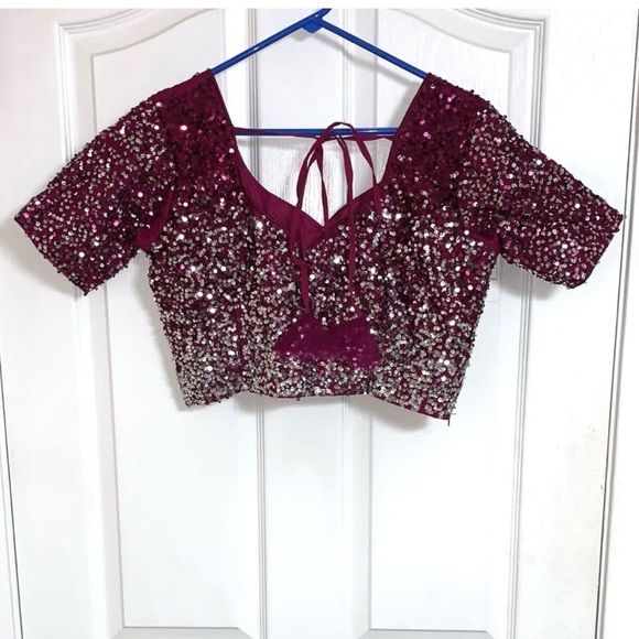 Purple and sliver sequin lehenga choli! - Picture 5 of 5